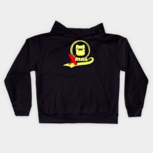 Merry Christmas mustache Kids Hoodie